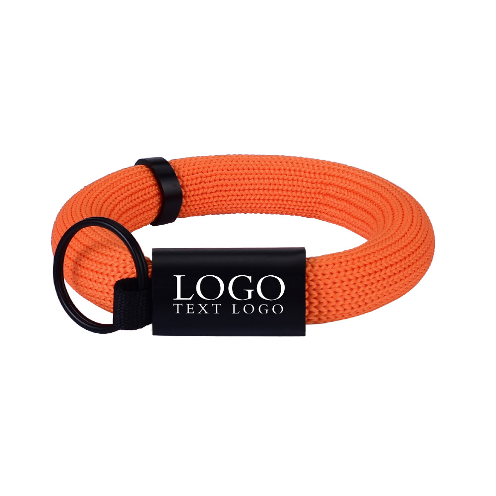 Orange Floating Wristband Key With Logo